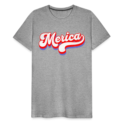 MERICA Men's Premium T-Shirt - heather gray