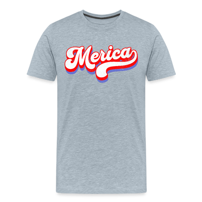 MERICA Men's Premium T-Shirt - heather ice blue