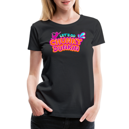 BENNETT PEACH "CHUNKY DUNKIN" Women’s Premium T-Shirt - black