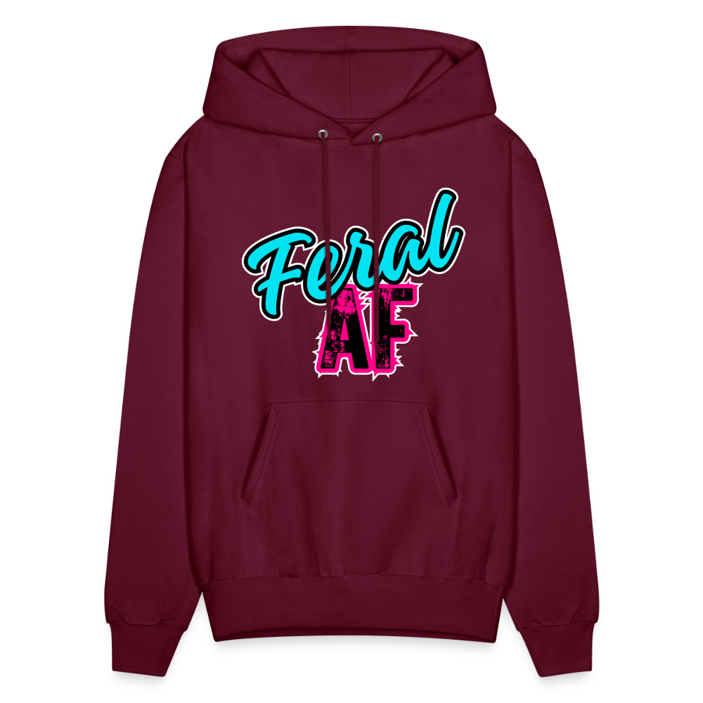 Feral AF Unisex Hoodie - burgundy