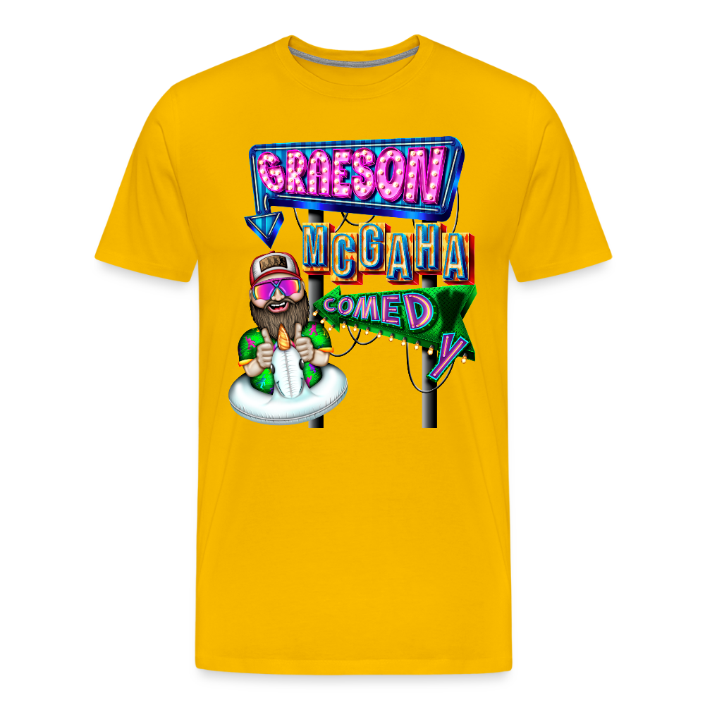 Unisex Graeson Mcgaha Comedy Men's Premium T-Shirt - sun yellow