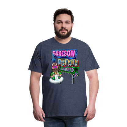 Unisex Graeson Mcgaha Comedy Men's Premium T-Shirt - heather blue