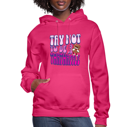 BENNETT PEACH TWATWAFFLE Women's Hoodie - fuchsia