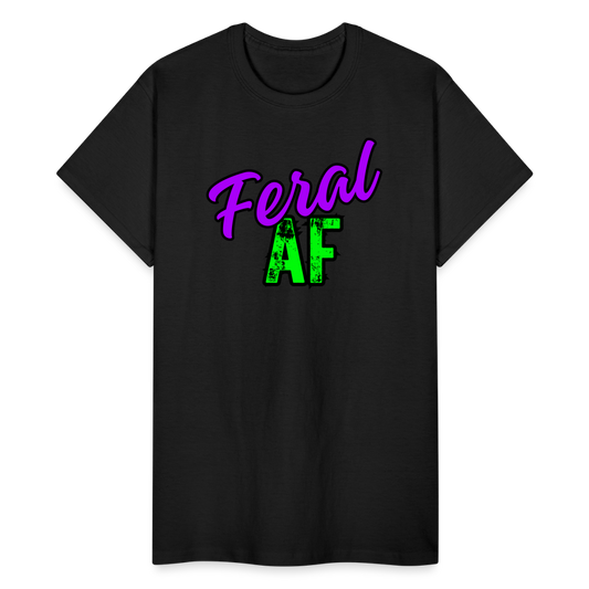 FERAL AF Gildan Ultra Cotton Adult T-Shirt - black