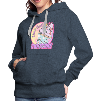 "Cupcake" – Women’s Premium Hoodie - heather denim