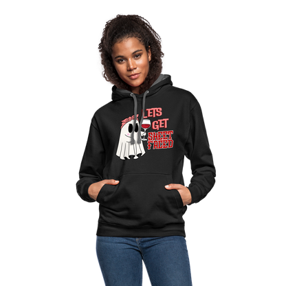 BENNETT PEACH SHEETFACED Contrast Hoodie - black/asphalt