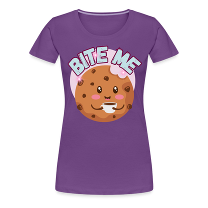 Bite Me – Women’s Premium T-Shirt - purple