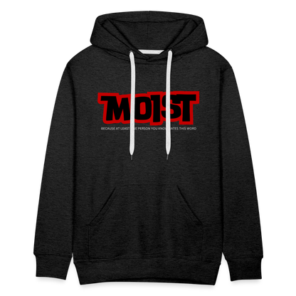 MOIST Men’s Premium Hoodie - charcoal grey