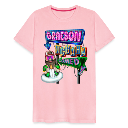 Unisex Graeson Mcgaha Comedy Men's Premium T-Shirt - pink