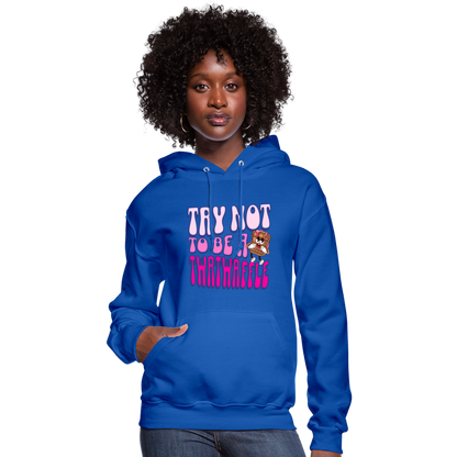 BENNETT PEACH TWATWAFFLE Women's Hoodie - royal blue