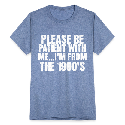 BENNETT PEACH FROM THE 1900S Unisex Tri-Blend T-Shirt - heather blue