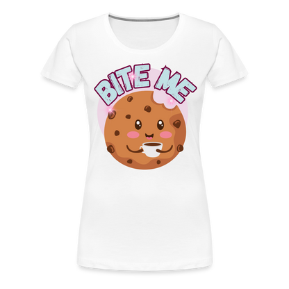 Bite Me – Women’s Premium T-Shirt - white
