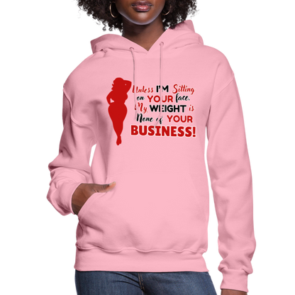 BENNETT PEACH SITTING ON YOUR FACE Women's Hoodie - classic pink
