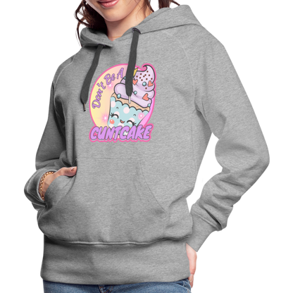 "Cupcake" – Women’s Premium Hoodie - heather grey