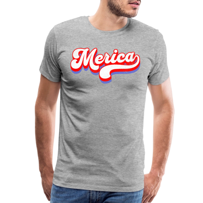MERICA Men's Premium T-Shirt - heather gray