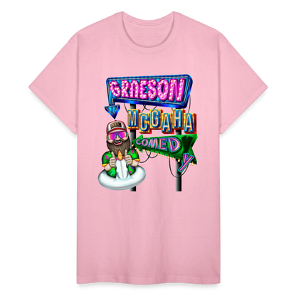 GRAESON MCGAHA COMEDY Gildan Ultra Cotton Adult T-Shirt - light pink