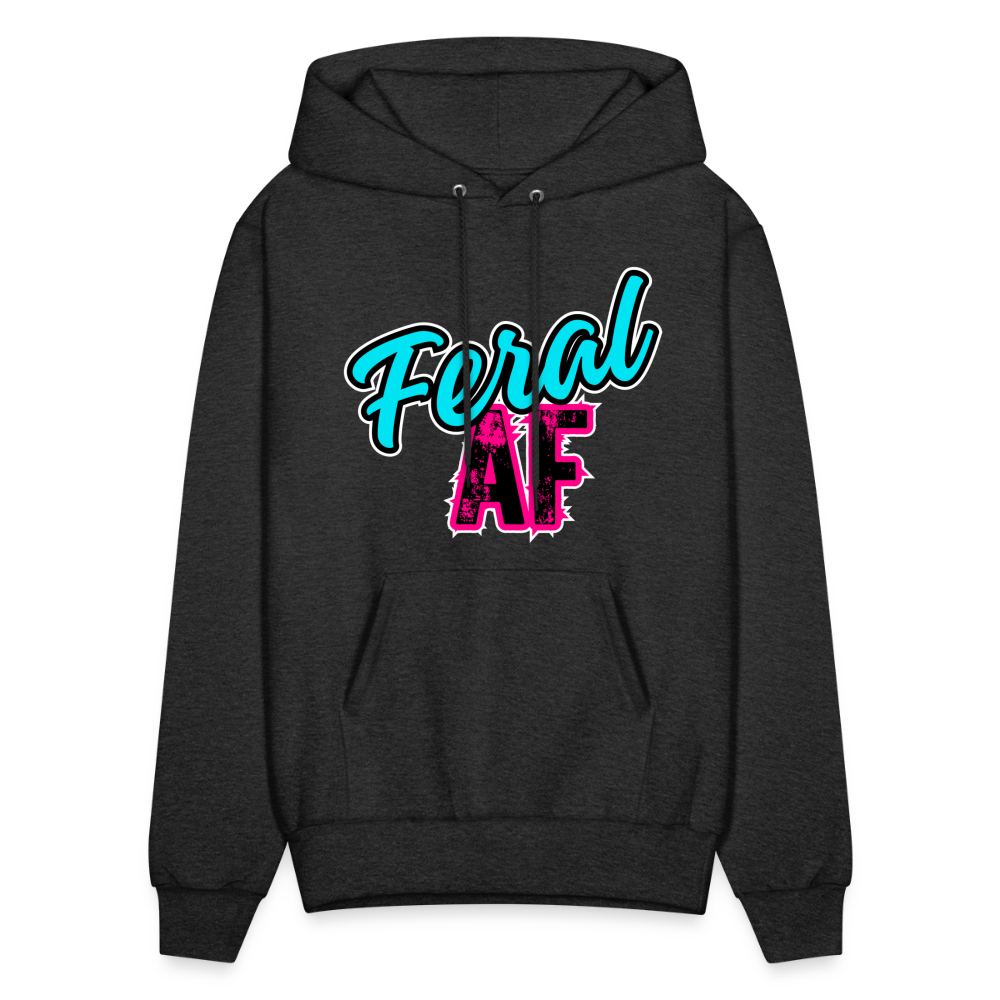 Feral AF Unisex Hoodie - charcoal grey