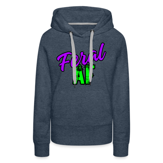 FERAF AF Women’s Premium Hoodie - heather denim