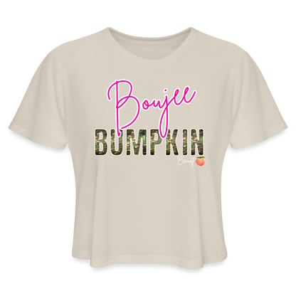 BENNETT PEACH BOUJEE BUMPKIN Women's Cropped T-Shirt - dust