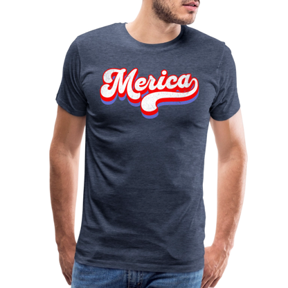 MERICA Men's Premium T-Shirt - heather blue
