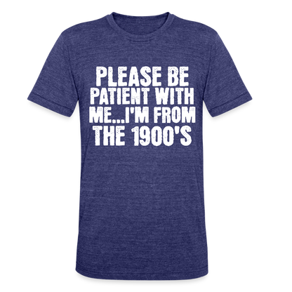 BENNETT PEACH FROM THE 1900S Unisex Tri-Blend T-Shirt - heather indigo