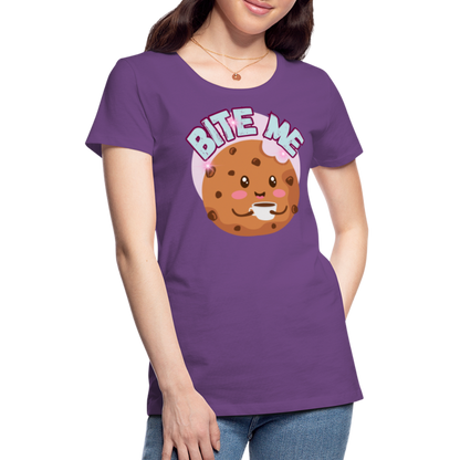 Bite Me – Women’s Premium T-Shirt - purple
