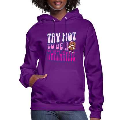 BENNETT PEACH TWATWAFFLE Women's Hoodie - purple
