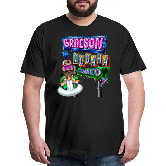 Unisex Graeson Mcgaha Comedy Men's Premium T-Shirt - black