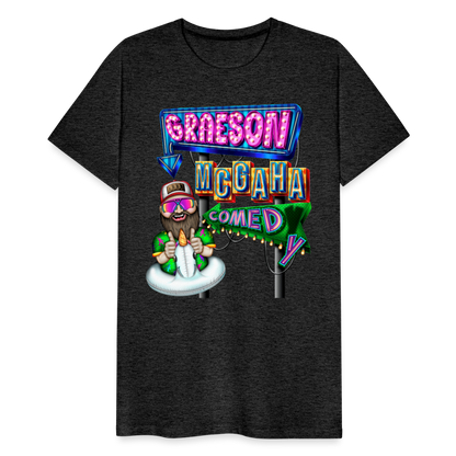 Unisex Graeson Mcgaha Comedy Men's Premium T-Shirt - charcoal grey