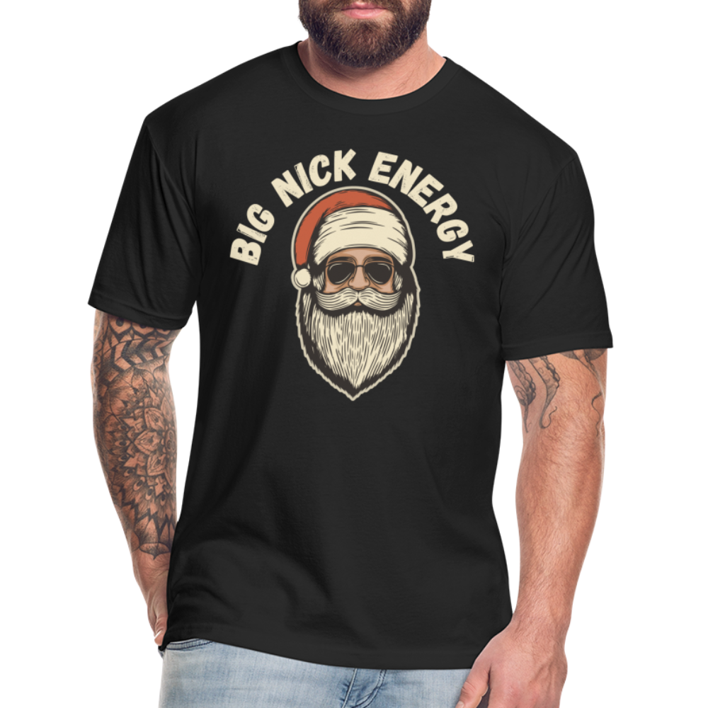 BIG NICK ENERGY Fitted Cotton/Poly T-Shirt by Next Level - black