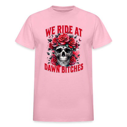 We Ride at Dawn Gildan Ultra Cotton Adult T-Shirt - light pink