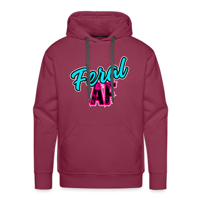 Feral AF Unisex Sizing Premium Hoodie - burgundy