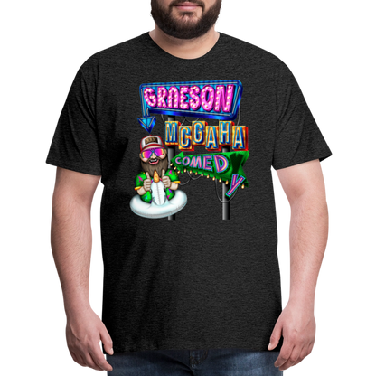 Unisex Graeson Mcgaha Comedy Men's Premium T-Shirt - charcoal grey