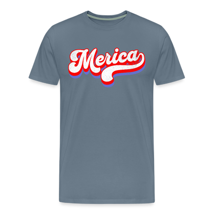 MERICA Men's Premium T-Shirt - steel blue