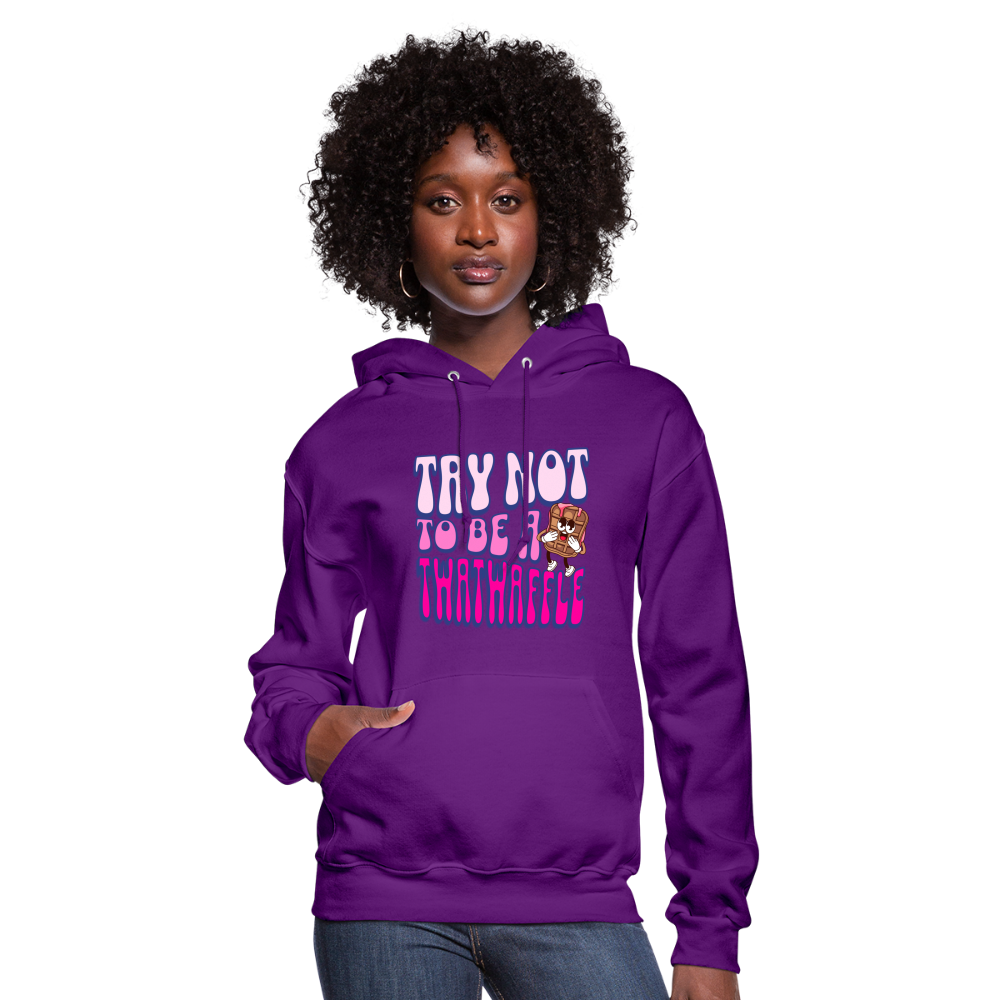 BENNETT PEACH TWATWAFFLE Women's Hoodie - purple