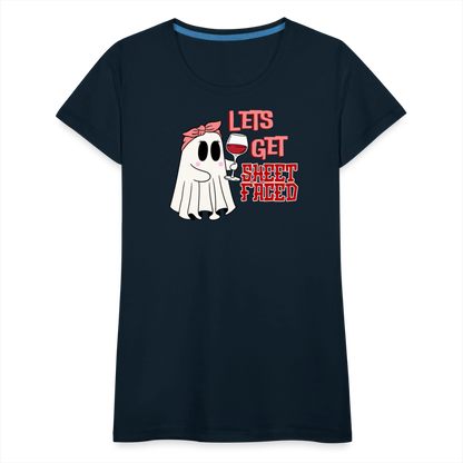 BENNETT PEACH SHEETFACED Women’s Premium T-Shirt - deep navy