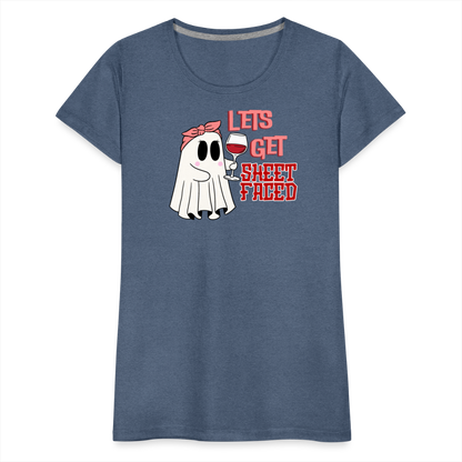 BENNETT PEACH SHEETFACED Women’s Premium T-Shirt - heather blue