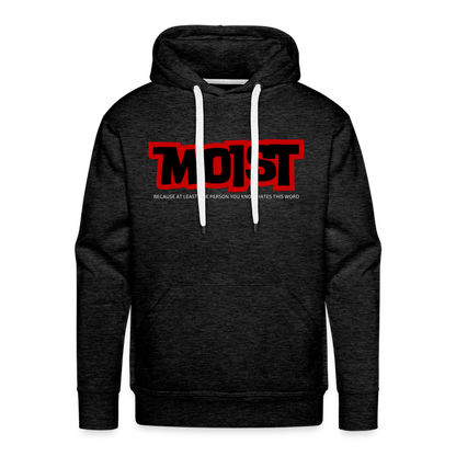 MOIST Men’s Premium Hoodie - charcoal grey