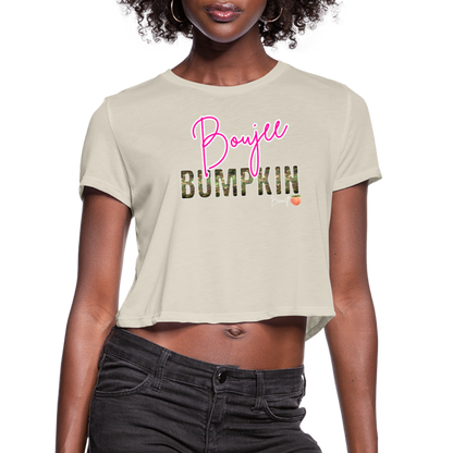 BENNETT PEACH BOUJEE BUMPKIN Women's Cropped T-Shirt - dust