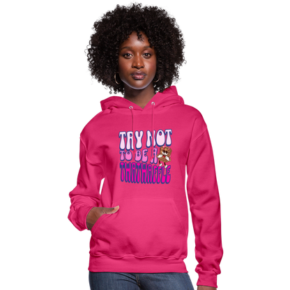 BENNETT PEACH TWATWAFFLE Women's Hoodie - fuchsia