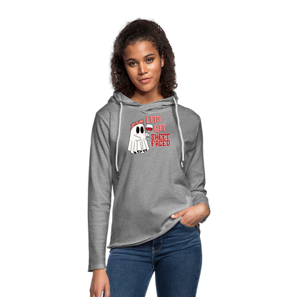 BENNETT PEACH SHEETFACED Unisex Lightweight Terry Hoodie - heather gray