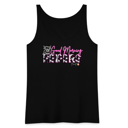 BENNETT PEACH "GOOD MORNING HEIFFERS" Women's Cropped T-Shirt Women’s Premium Tank Top - black