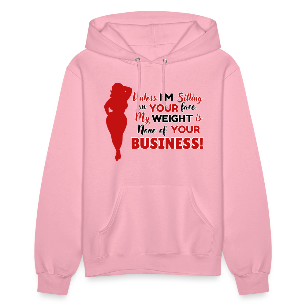 BENNETT PEACH SITTING ON YOUR FACE Women's Hoodie - classic pink