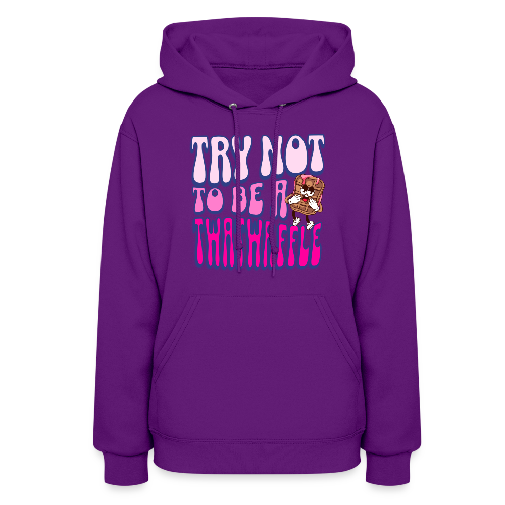 BENNETT PEACH TWATWAFFLE Women's Hoodie - purple