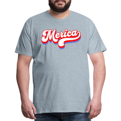 MERICA Men's Premium T-Shirt - heather ice blue