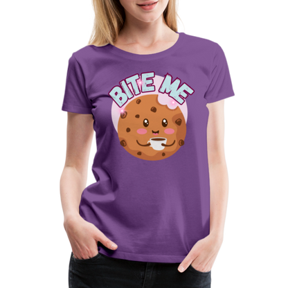 Bite Me – Women’s Premium T-Shirt - purple