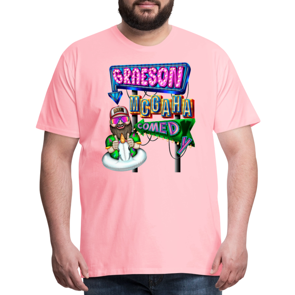 Unisex Graeson Mcgaha Comedy Men's Premium T-Shirt - pink
