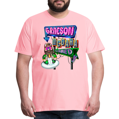 Unisex Graeson Mcgaha Comedy Men's Premium T-Shirt - pink