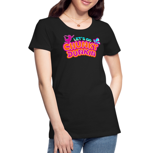 BENNETT PEACH "CHUNKY DUNKIN" Women’s Premium T-Shirt - black