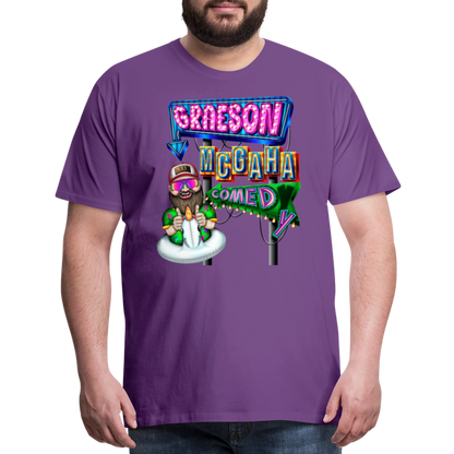 Unisex Graeson Mcgaha Comedy Men's Premium T-Shirt - purple